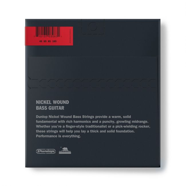 Dunlop Nickel Wound Bass 45-105 - Aron Soitin
