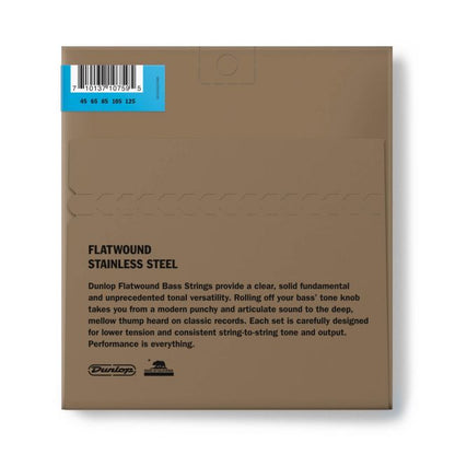 Dunlop Flatwound Medium Scale 45-125 - Aron Soitin