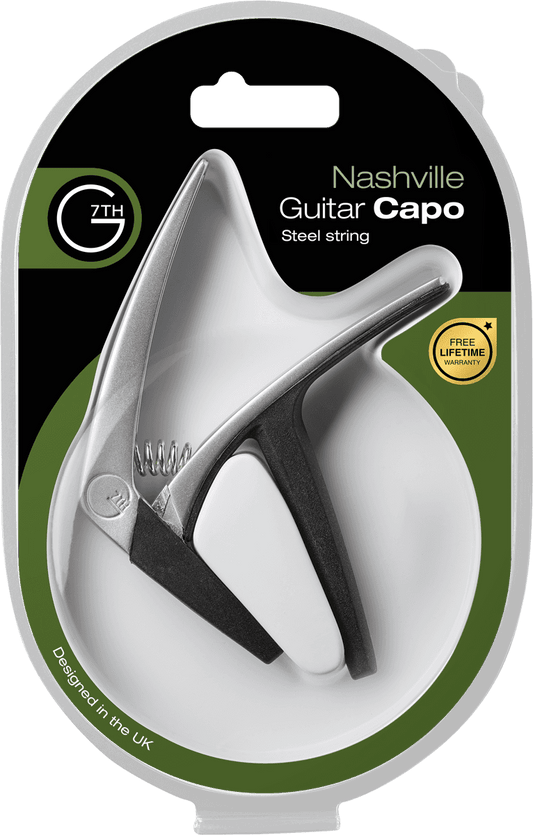 G7th C21042 Capo Nashville 6 steel string - Silver - Aron Soitin