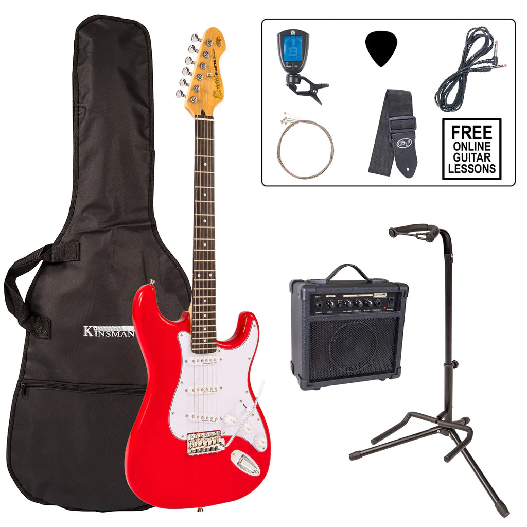 Encore EBP-E6RED Electric Guitar Pack Red - Aron Soitin