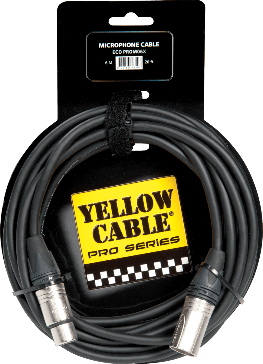 Yellow Cable ECO PROM015X Neutrik XLR Uros/XLR Naaras 1,5 m - Aron Soitin