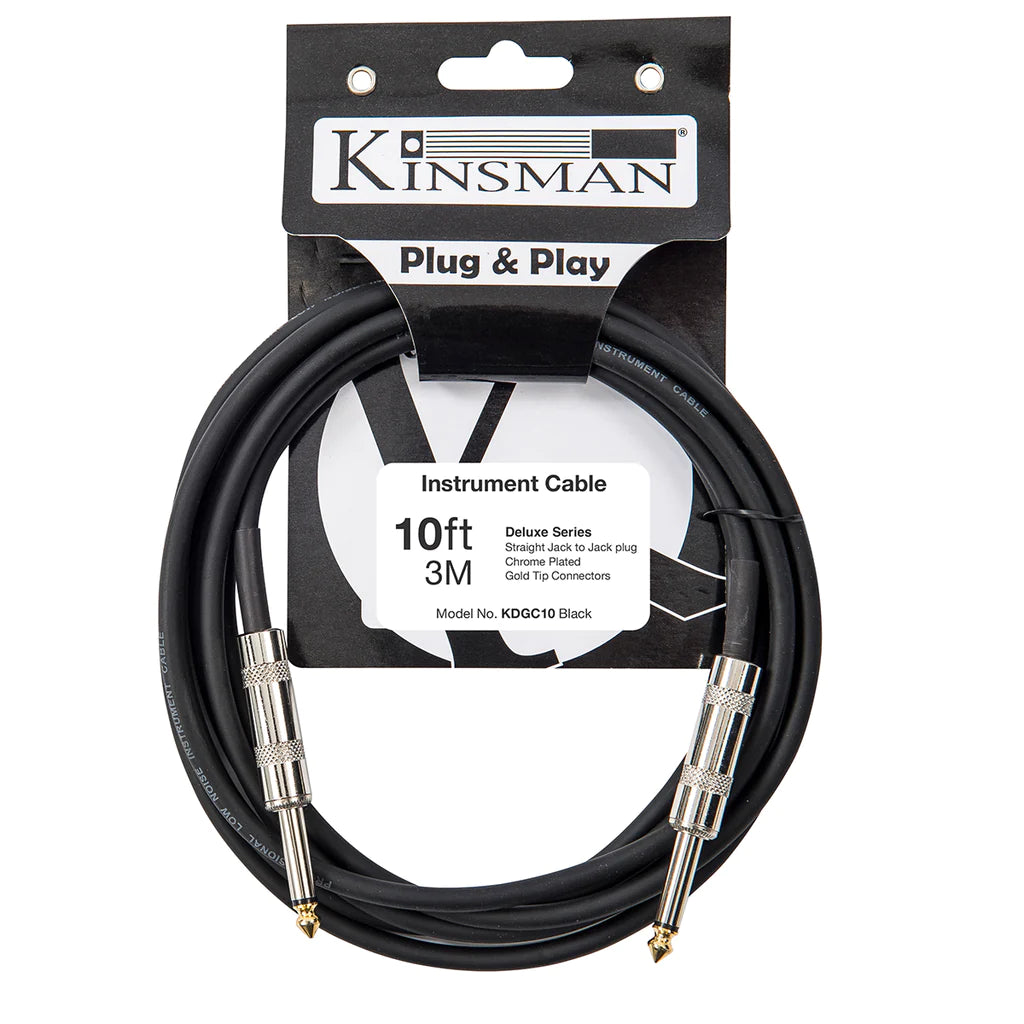 Kinsman Deluxe Instrument Cable ~ 10ft/3m - Aron Soitin