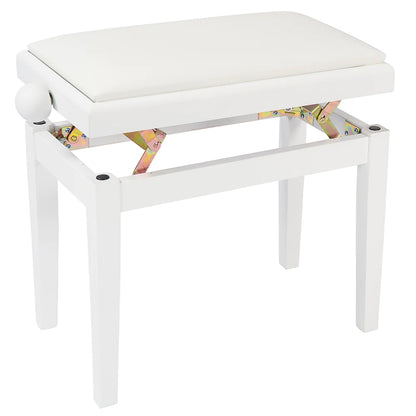 Kinsman Adjustable Piano Bench ~ White - Aron Soitin