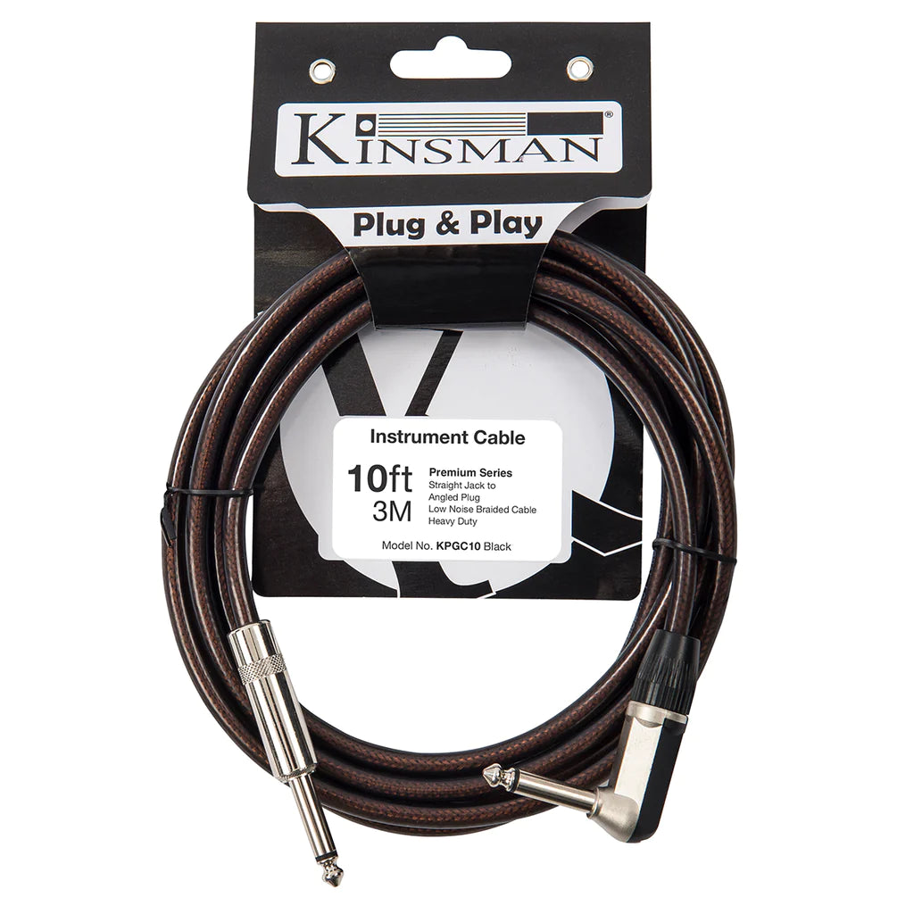 Kinsman Premium Instrument Cable ~ 10ft/3m - Aron Soitin