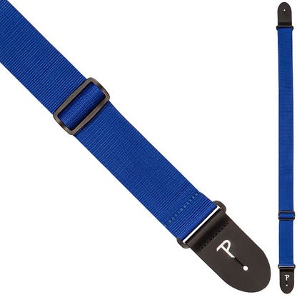 Perri's Polyester Extra Long Guitar Strap ~ Navy Blue - Aron Soitin