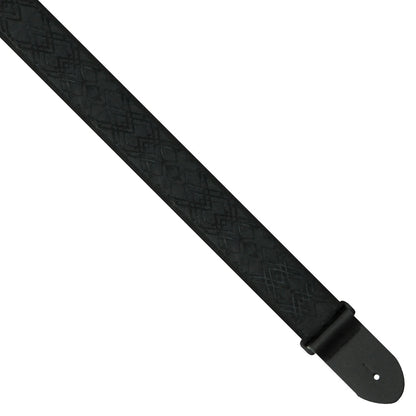 Perri's PTWS6542 Jacquard Guitar Strap ~ Black - Aron Soitin