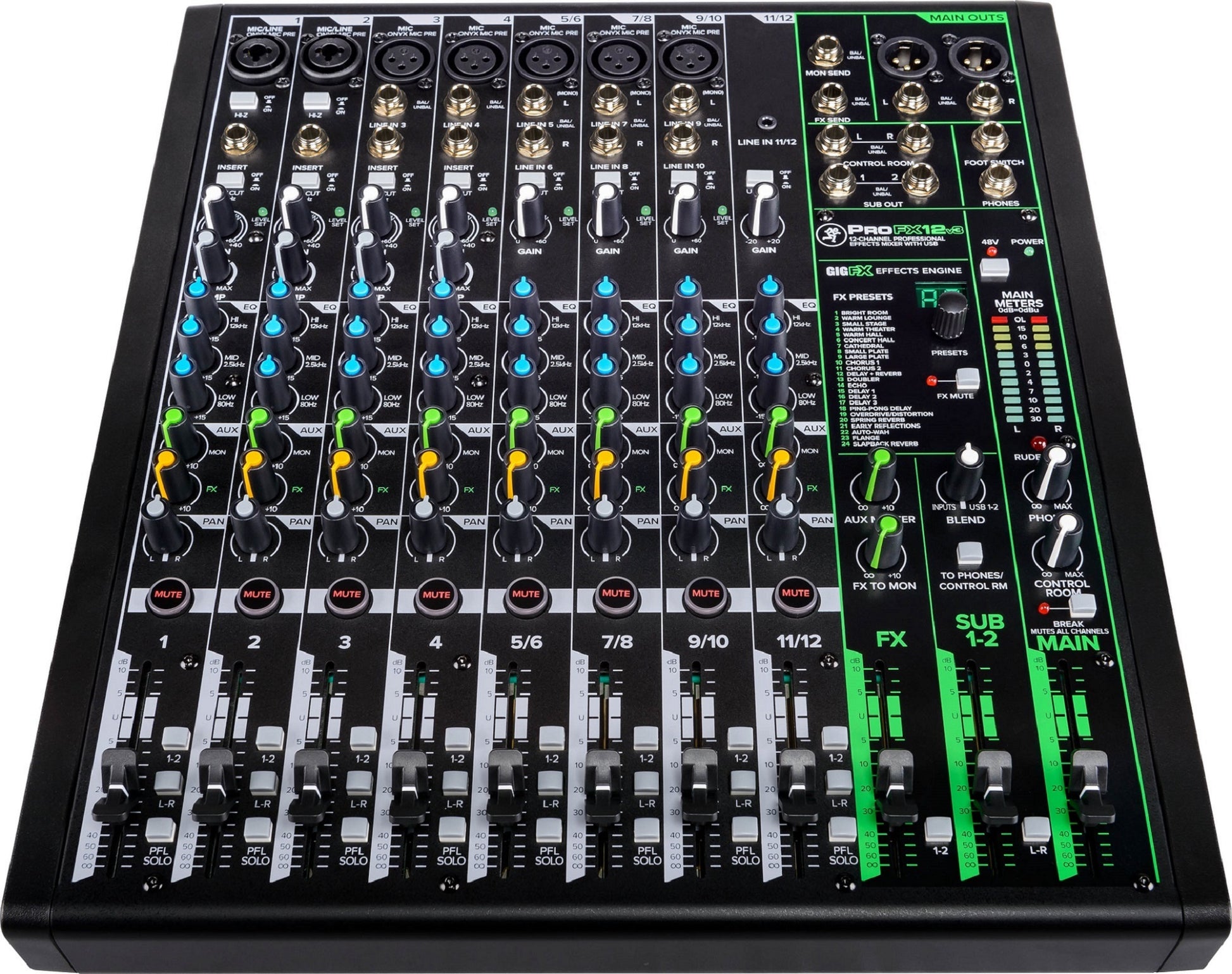 Mackie ProFX12v3 12 Channel Professional Effects Mixer with USB - Aron Soitin
