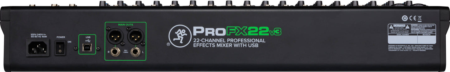 Mackie ProFX22v3 22 Channel 4-bus Professional Effects Mixer with USB - Aron Soitin