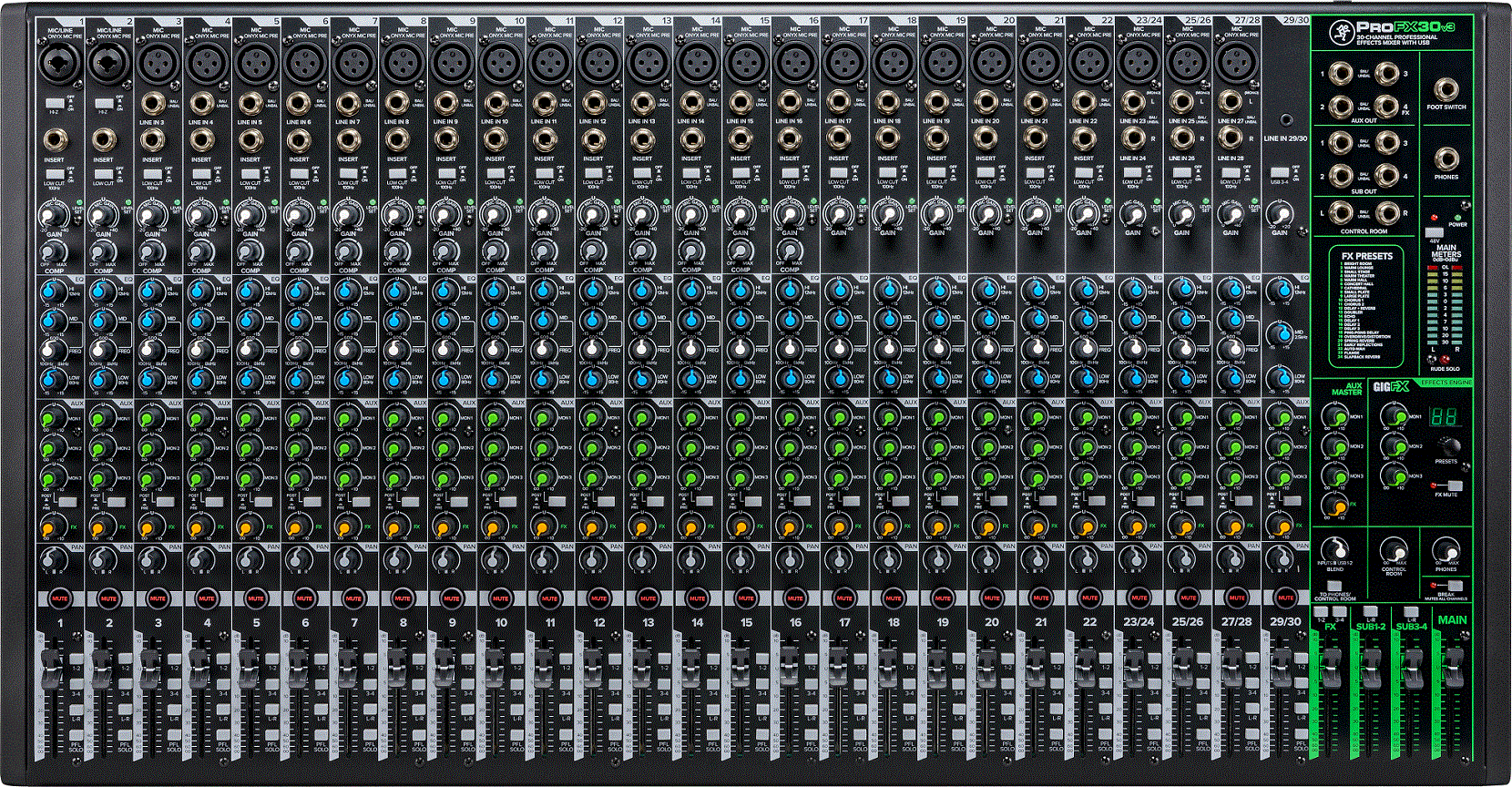 Mackie ProFX30v3 30 Channel 4-bus Professional Effects Mixer with USB - Aron Soitin