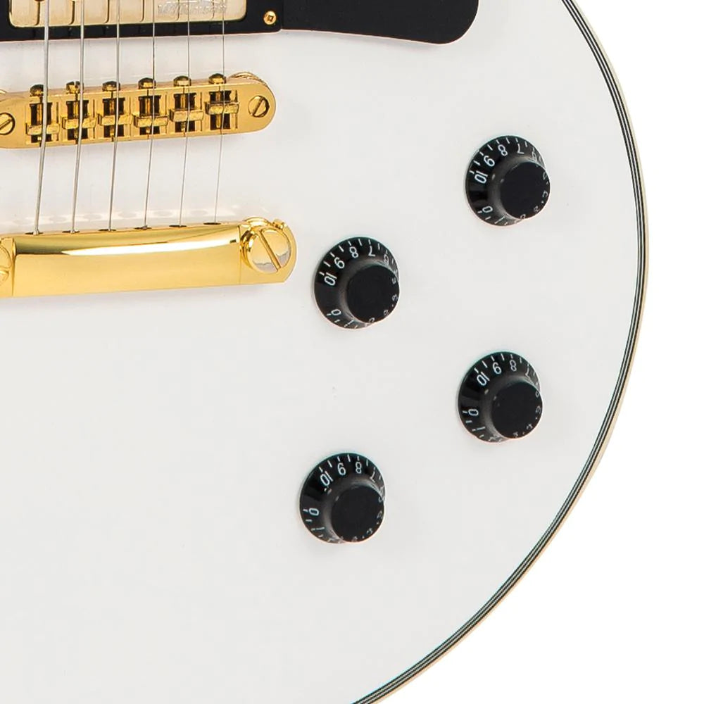 Vintage V1003AW ReIssued Les Paul Arctic White sähkökitara - Aron Soitin