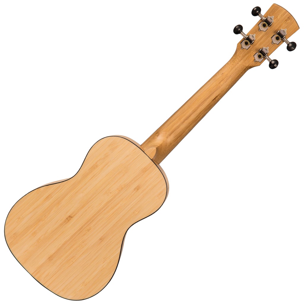 Laka Bamboo Series Ukulele & Carry Bag ~ Concert - Aron Soitin