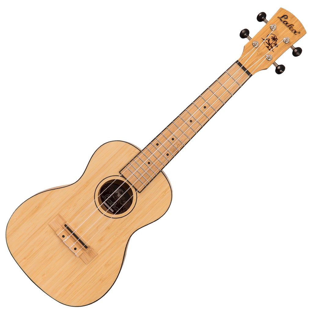 Laka Bamboo Series Ukulele & Carry Bag ~ Concert - Aron Soitin