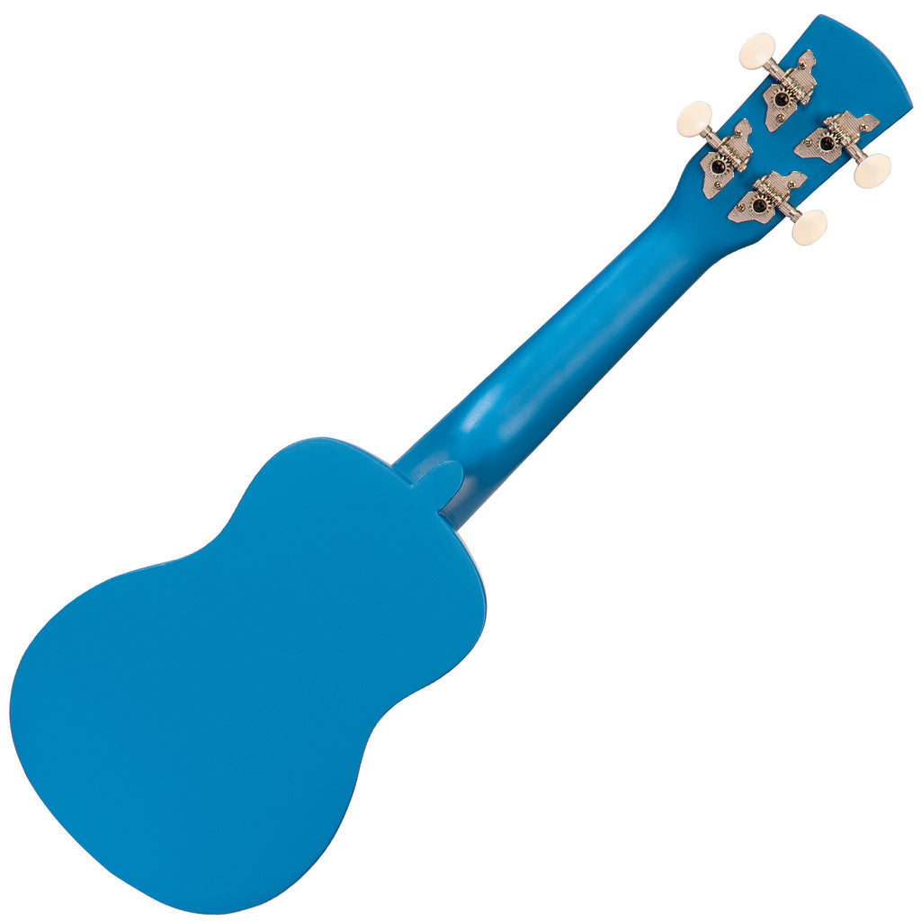 Laka Rainbow Series Soprano Ukulele & Carry Bag ~ Blue - Aron Soitin