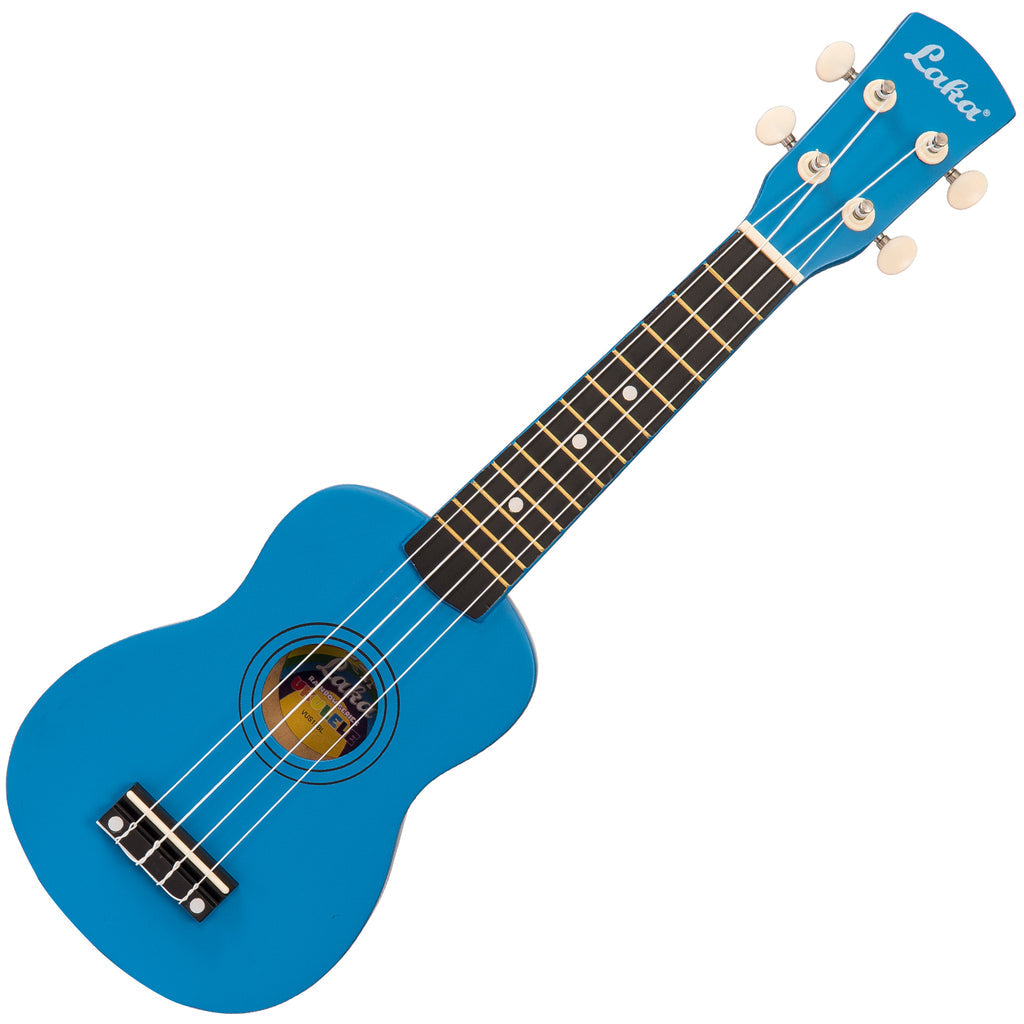 Laka Rainbow Series Soprano Ukulele & Carry Bag ~ Blue - Aron Soitin