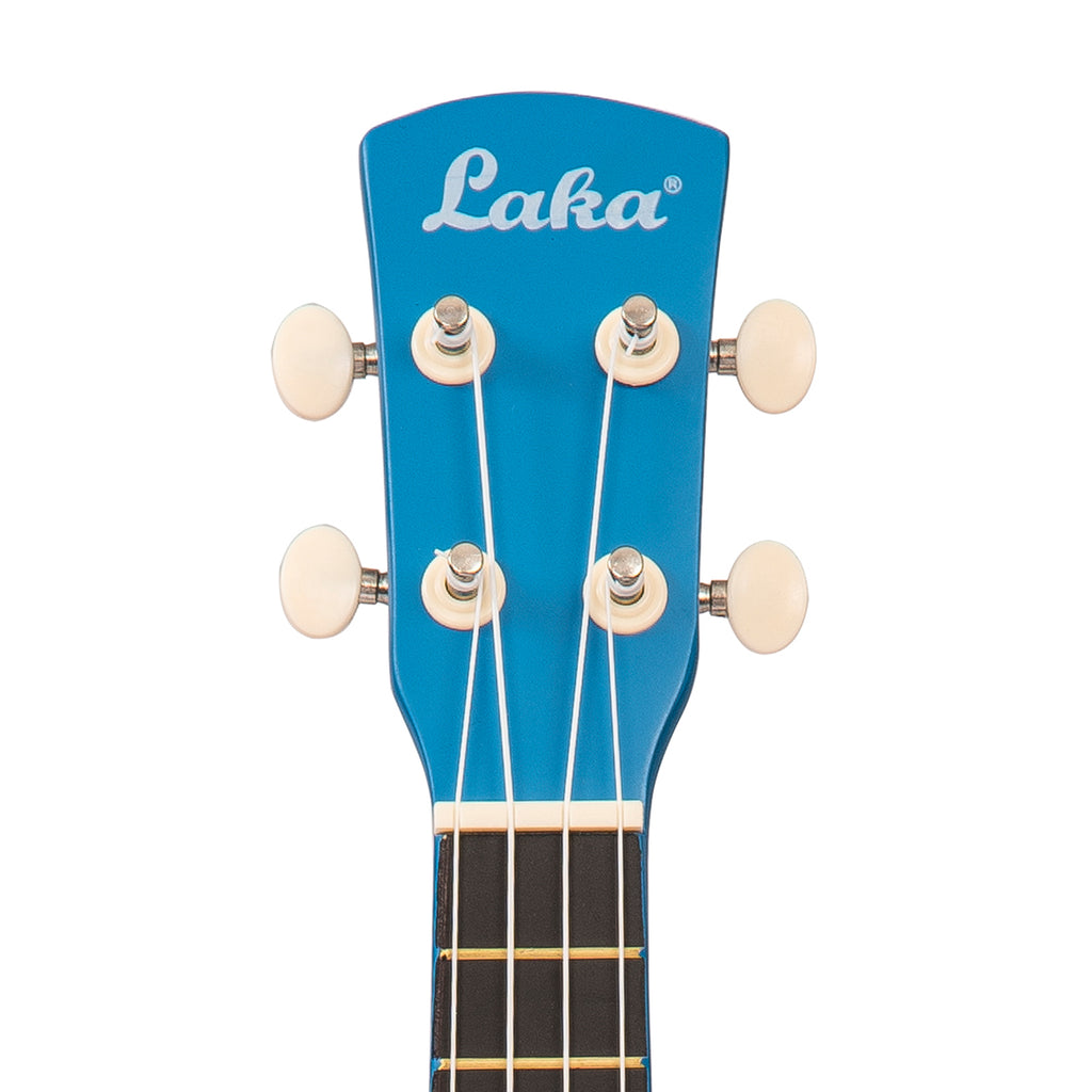 Laka Rainbow Series Soprano Ukulele & Carry Bag ~ Blue - Aron Soitin