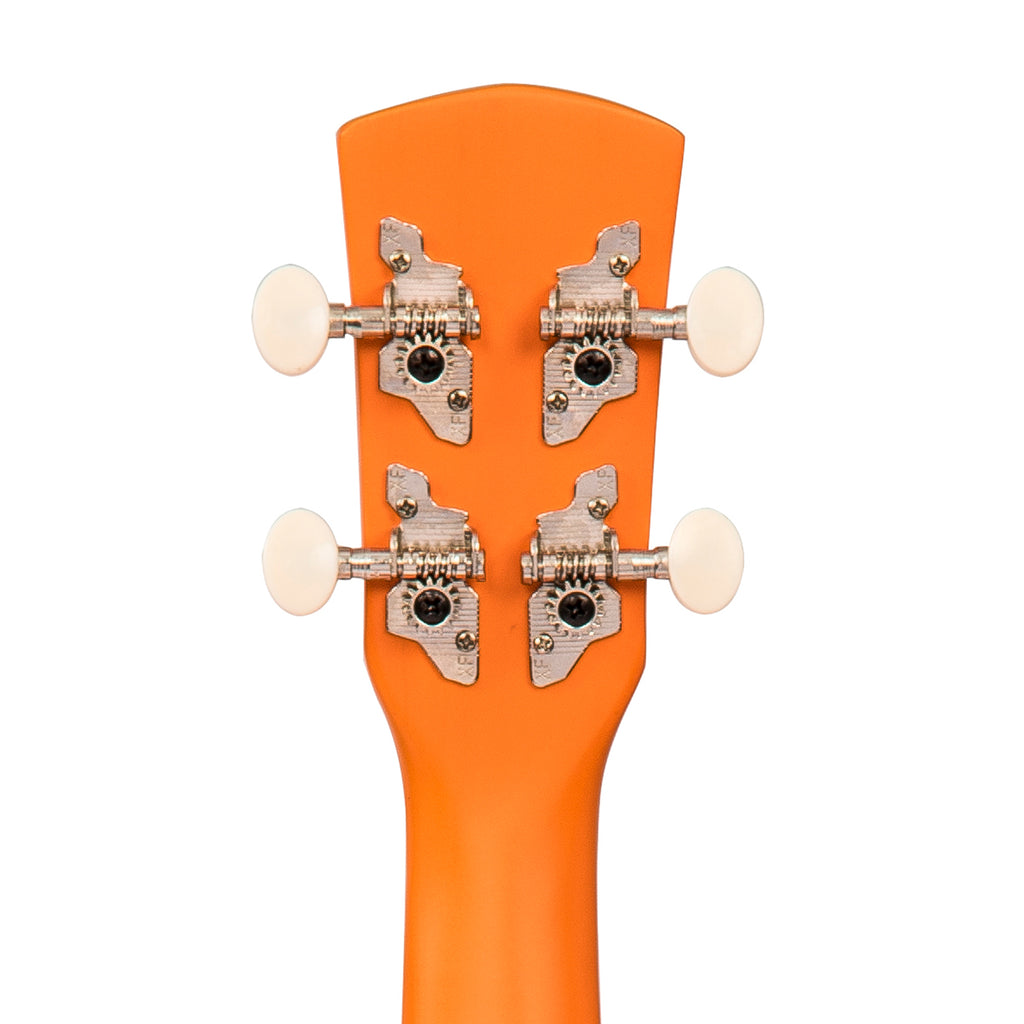 Laka Rainbow Series Soprano Ukulele & Carry Bag ~ Orange - Aron Soitin