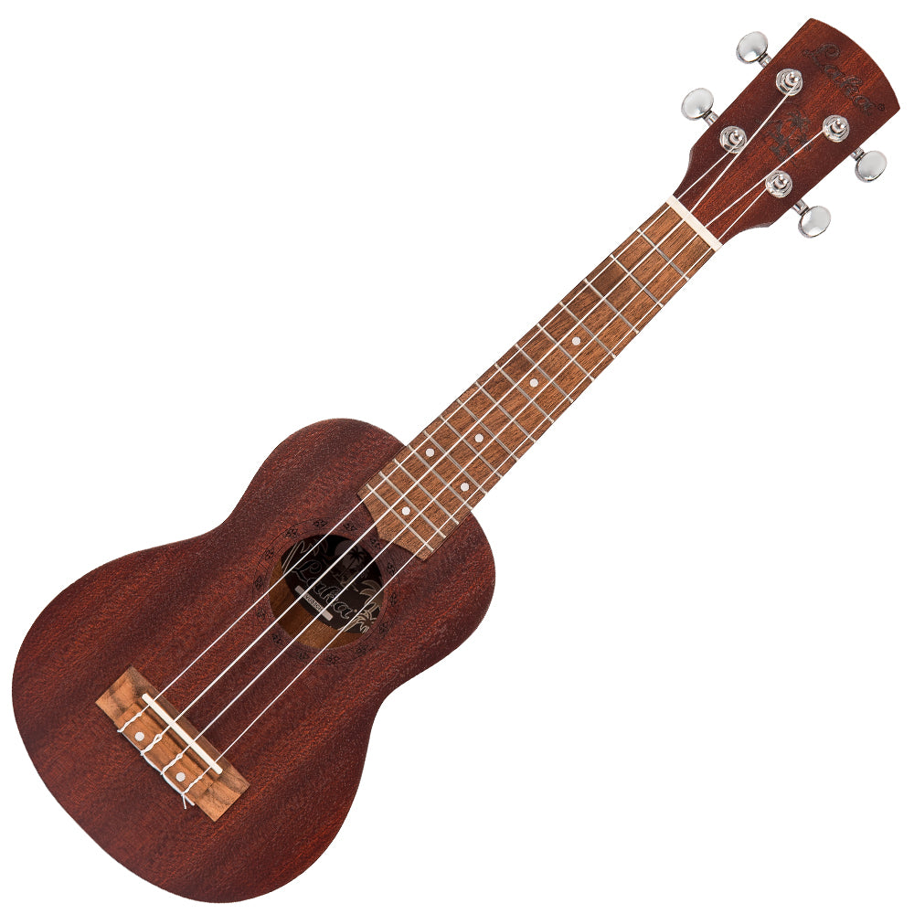 Laka Sapele Series Soprano Ukulele & Bag ~ Chocolate - Aron Soitin