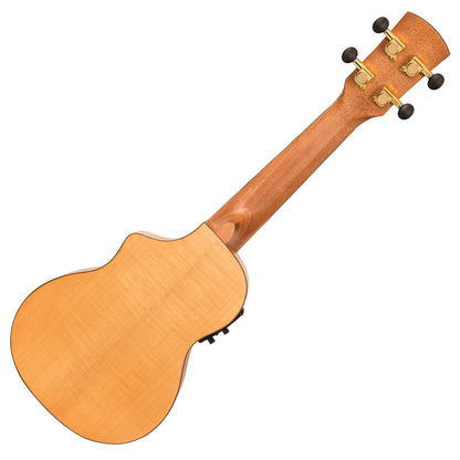 Laka Maple Series Electro-Acoustic Cutaway Ukulele & Carry Bag ~ Soprano - Aron Soitin