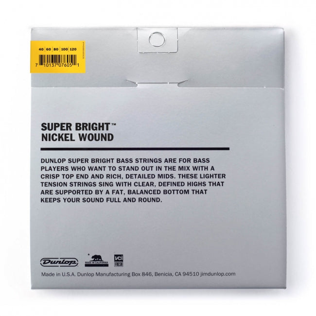 Dunlop Super Bright 40-120 Nickel Wound - Aron Soitin