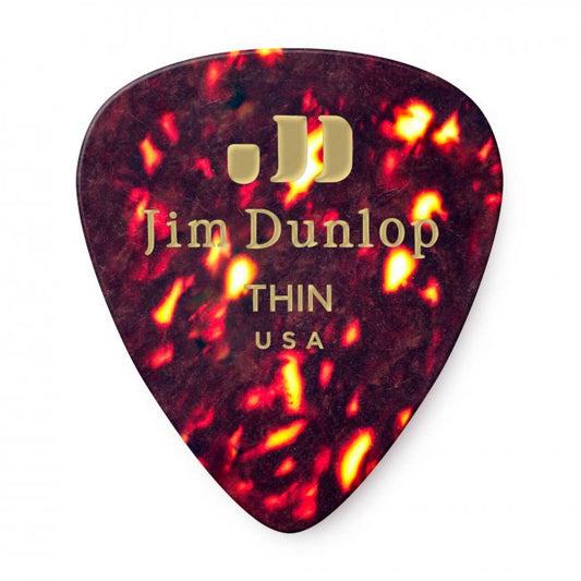 Dunlop Celluloid Shell Thin -plektra, 72kpl - Aron Soitin