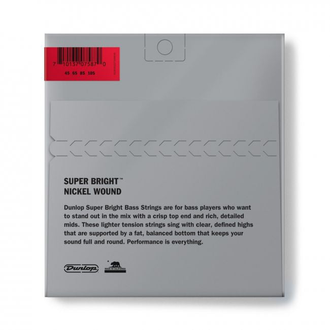 Dunlop Super Bright Nickel 45-105 Short Scale - Aron Soitin