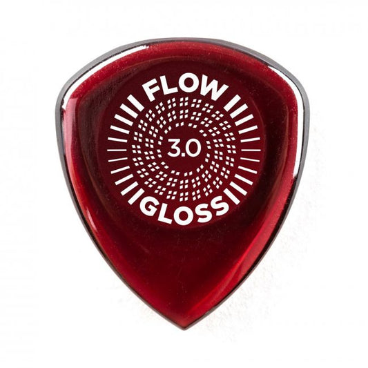 Dunlop Flow Gloss 3mm plektra, 3kpl - Aron Soitin