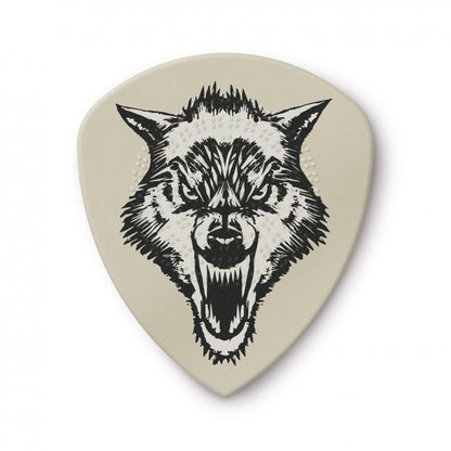 Dunlop 0,73mm Hetfield White Fang -plektrat, 6kpl - Aron Soitin