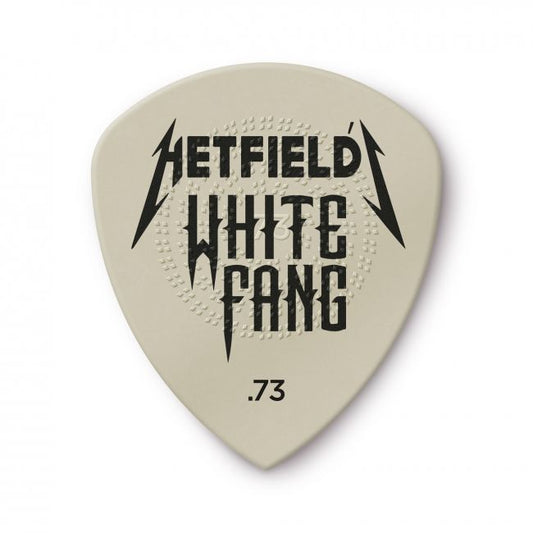 Dunlop 0,73mm Hetfield White Fang -plektrat, 6kpl - Aron Soitin