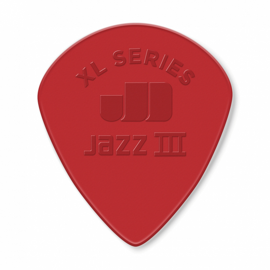 Dunlop Jazz III XL Nylon -plektrat (punainen), 24kpl - Aron Soitin