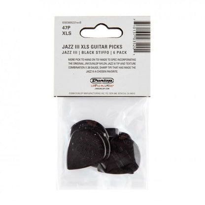 Dunlop Jazz III XL musta - Aron Soitin