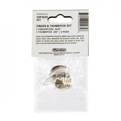 Dunlop .0225" sormi- ja peukaloplektra-setti, metallia - Aron Soitin