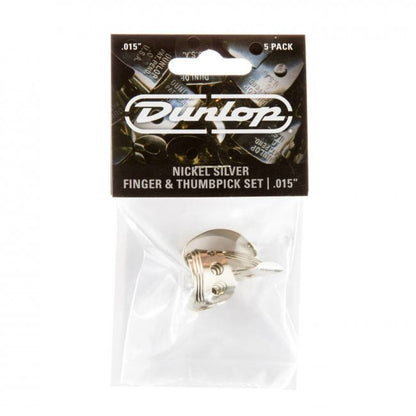 Dunlop .015" sormi- ja peukaloplektra-setti, metallia - Aron Soitin