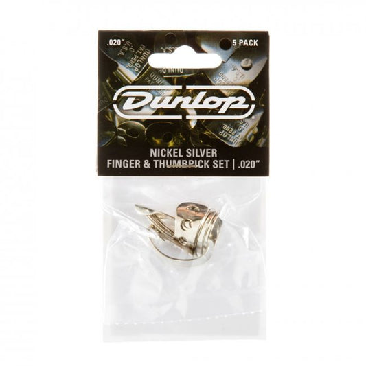 Dunlop .020" sormi- ja peukaloplektra-setti, metallia - Aron Soitin