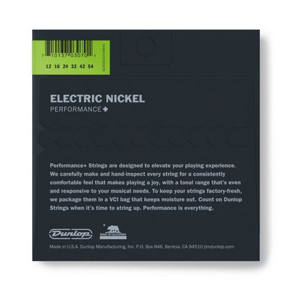 Dunlop Nickel Wound 12-54 Performance+ kitaran kielet - Aron Soitin