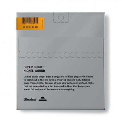 Dunlop Super Bright Nickel 40-120 Medium Scale - Aron Soitin