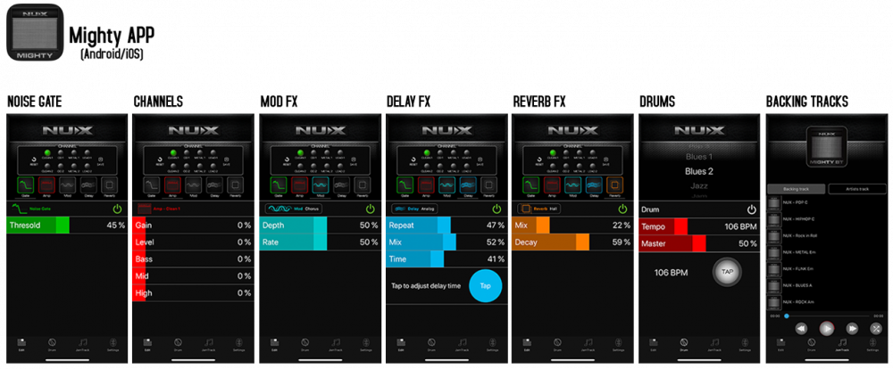 NUX MIGHTY 40BT MALLINTAVA BLUETOOTH KITARAVAHVISTIN - Aron Soitin