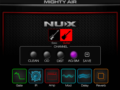 NUX MIGHTY AIR KITARA/BASSOVAHVISTIN BT/STEREO - Aron Soitin