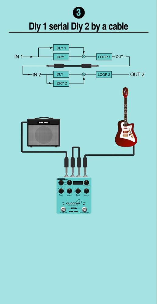 NUX NDD-6 DUO TIME STEREO DELAY - Aron Soitin