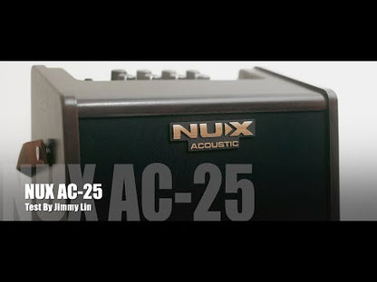 NUX AC-25 LADATTAVA AKUSTISEN VAHVISTIN