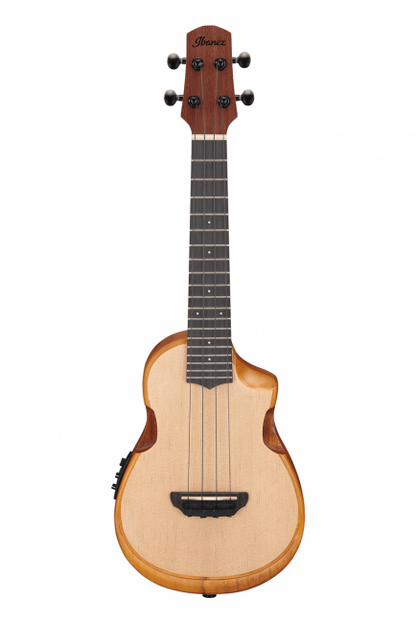 Ibanez AUC10E-OPN ukulele mikrofonilla, pussilla