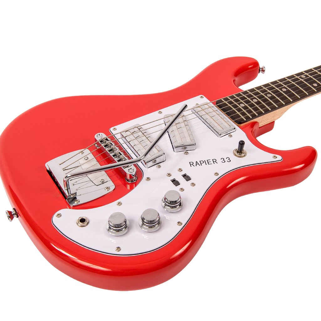 Rapier 33 Electric Guitar ~ Fiesta Red New - Aron Soitin