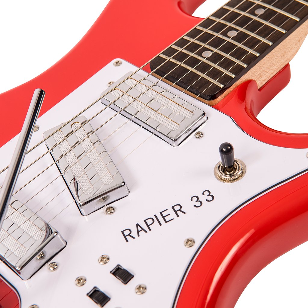 Rapier 33 Electric Guitar ~ Fiesta Red New - Aron Soitin