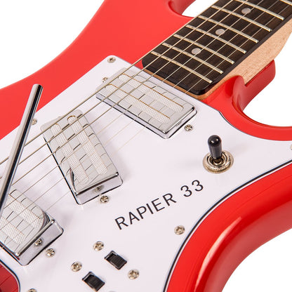 Rapier 33 Electric Guitar ~ Fiesta Red New - Aron Soitin
