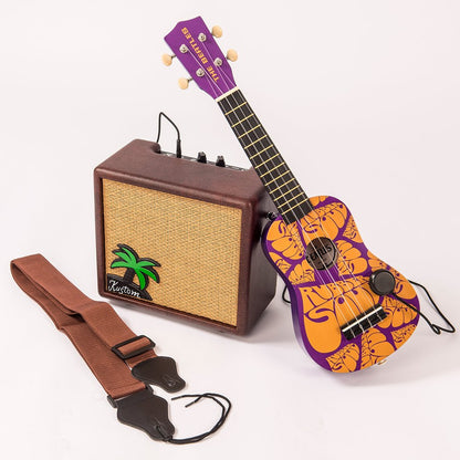 Kustom KUA10 Ukulele Battery Powered Amp10W w/Straps & Piezo Pickup - Aron Soitin