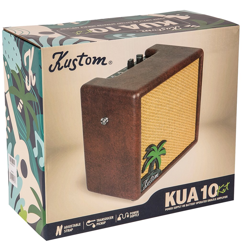 Kustom KUA10 Ukulele Battery Powered Amp10W w/Straps & Piezo Pickup - Aron Soitin