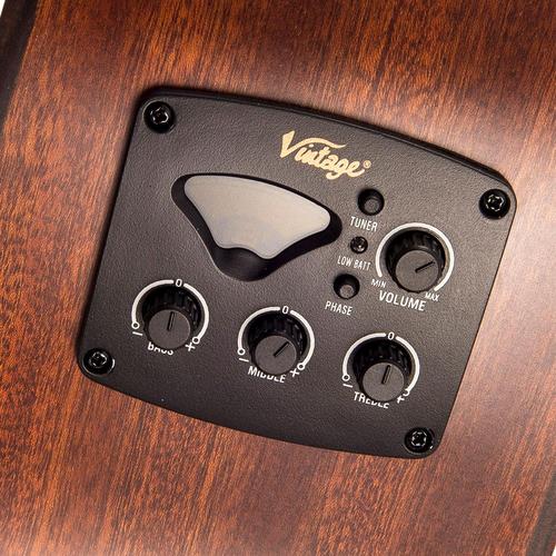 Vintage VGA990N Electro-Acoustic Sweetwater Guitar ~ Natural - Aron Soitin