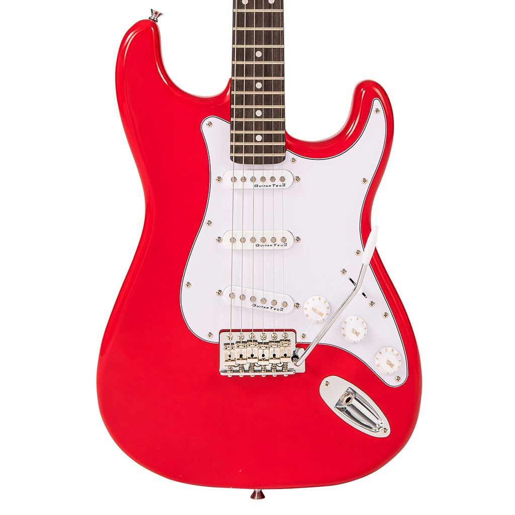 Encore E6RED Stratocaster sähkökitara - Aron Soitin