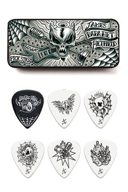 Dunlop James Hetfield soittolehdet tinalaatikossa - Aron Soitin