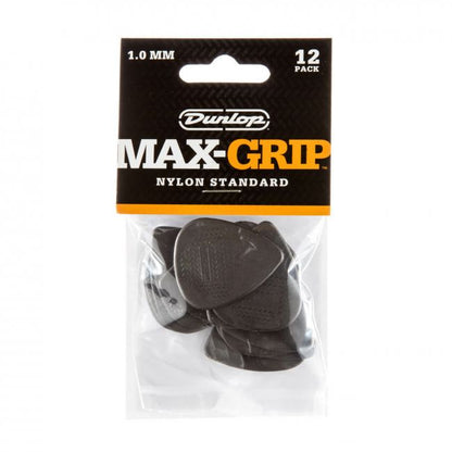 Dunlop Max-Grip Nylon Standard -plektrat 1.0mm, 12kpl - Aron Soitin