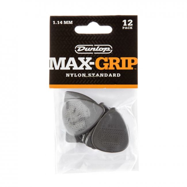 Dunlop Max-Grip Nylon Standard -plektrat 1.14mm, 12kpl - Aron Soitin